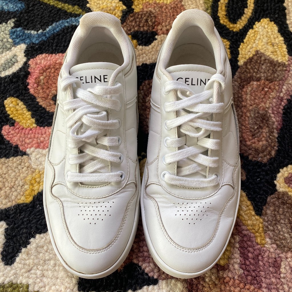 Celine Ct-10 Trainer Low Lace-Up In Calfskin Sneakers - Eu36/Us6
